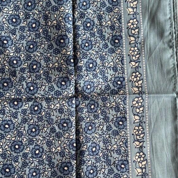 Sezane Le Foulard Pour La Vie Scarf in Kerala Bleu - Picture 3 of 4